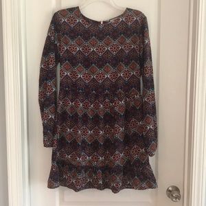 One Clothing Dress Size L Red/Blue/White